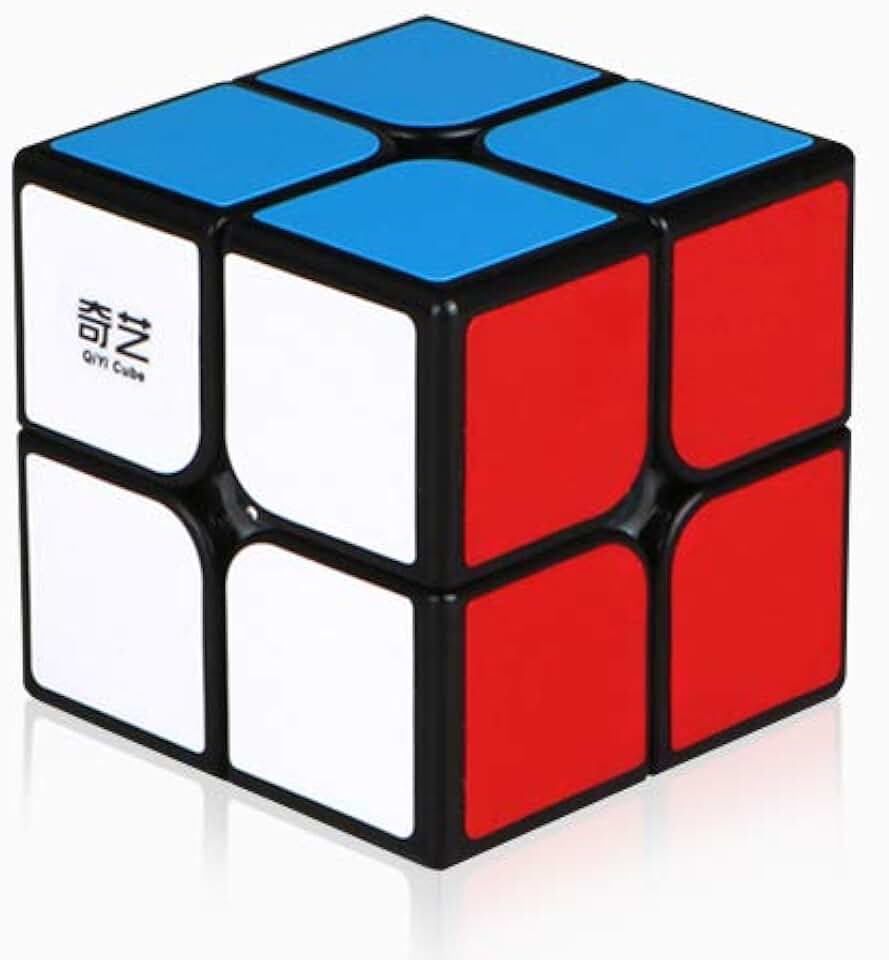Qiyi Qidi Speed Cube 2x2- Smooth Bright-Light Sticker(Classic Colors) - 2x2x2 Puzzles Toys, The Most Educational Toy to Effectively Improve Child's Concentration and responsiveness.