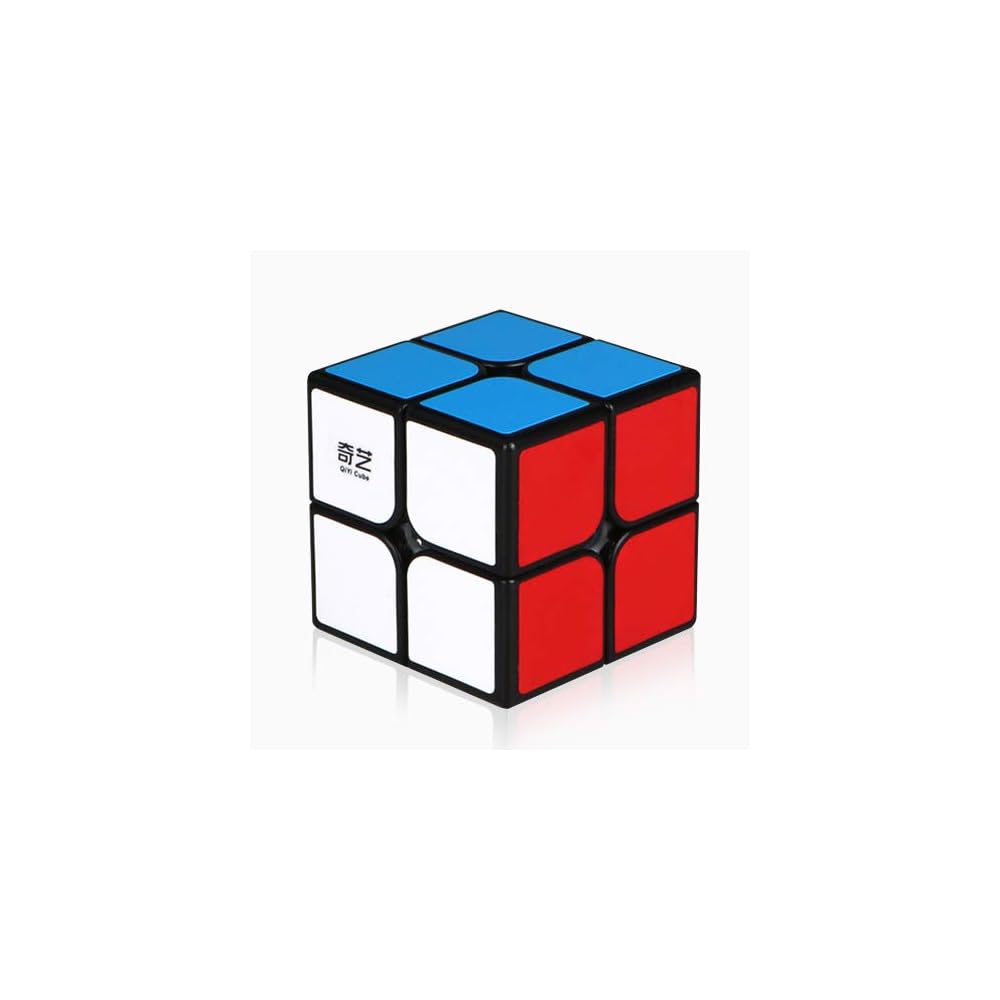 Qiyi Qidi Speed Cube 2x2- Smooth Bright-Light Sticker(Classic Colors) - 2x2x2 Puzzles Toys, The Most Educational Toy to Effectively Improve Child\'s Concentration and responsiveness.