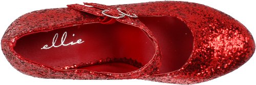 Ellie Shoes Women's 421-Jane-G Maryjane Pump,Red Glitter,12 M Us #TOP4