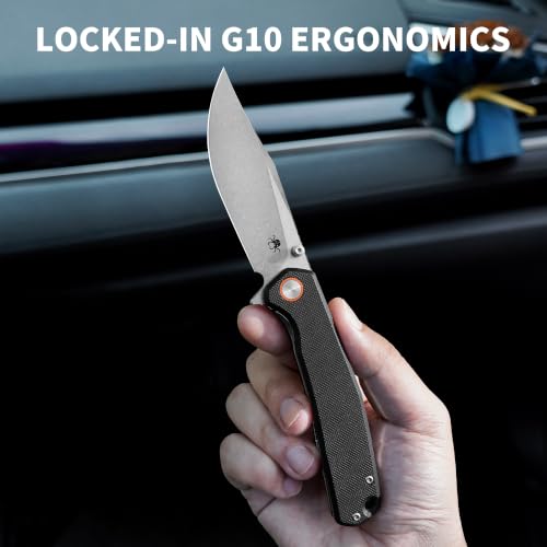 Image of Lancet Pocket Knife, Swedish 14C28N EDC Knife, G10 Folding Knives