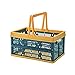 Borsa da picnic Portatile Pieghevole Pieghevole cestello portatile cibo snack snack cestino picnic Drogheria shopping cestello cestello cestello cestello (colore: blu) (colore: blu) ( Color : Blue )