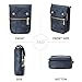 Leather Small Crossbody Bags for Women, Lightweight Cell Phone Cross body Purse Bag with Credit Card Slots Soft Slingbag with Adjustable Strap Navy Blue