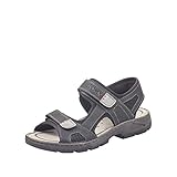 Rieker Herren   Sandaletten Schwarz, 43 EU
