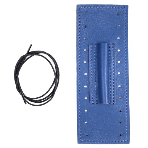 Trombone Neck Guard Padded. Genuine leather protection. Trombone neck cover Trombone neck wrap. Moist, dirt, oil protection. Protective neck pad. Trombone accessories (Blue) - Thumbnail 4