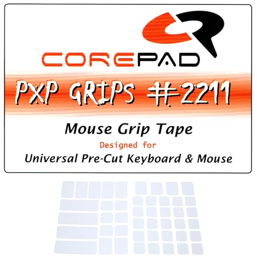 Corepad PXP Grips Universal Pre-Cut Keyboard & Mouse L[{[h}EXpObve[vyKiz (White)