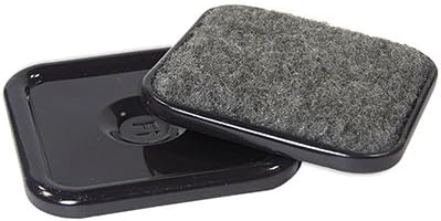 TruGuard F32018TV Furniture Cups, Square, Carpet Base with Hard Shell, 1-7/8-In. ID, 4-Pk. - Quantity 6