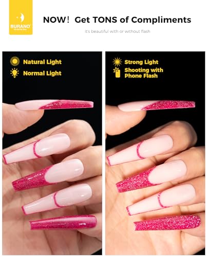 Esmalte de uñas gel holográfico BURANO con pincel, 8 ml miniatura 3