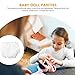 NUOBESTY 12Pcs White Doll Diapers Baby Reusable Doll Diapers Mini Underwear for Dollhouse Dolls(Mini Size,Waist Size：7CM)