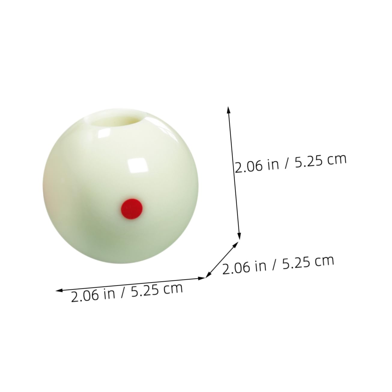 Holibanna 1Set Billiard Training Ball Regulation Replacement Ball with Base for Skill Development Durable Wear Material for Game Rooms Bars and All Skill Levels