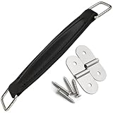 Guitar Amplifier Case Handle Replacement for Marshall Amp AS50D AS100D Guitar Audio Speaker Briefcase, 6.8 In Internal Steel PU Leather Strap, Musical Instruments Parts and Fittings (Black)