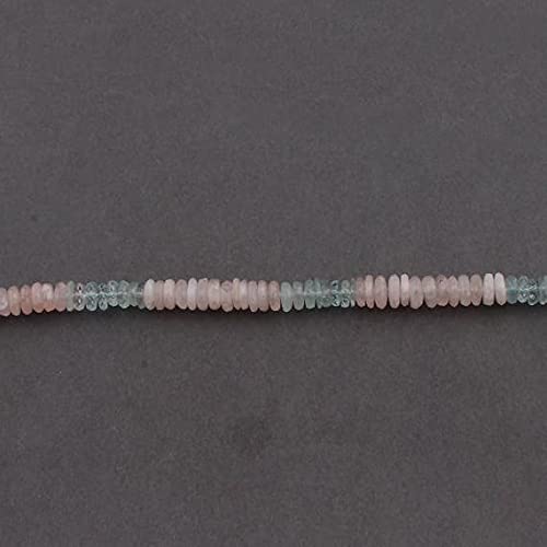 Morganite véritable perles rondelles facettées 6-7mm éclat luxe