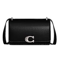 Coach Luxe Refined Calf Leather Bandit Crossbody, Black, One Size