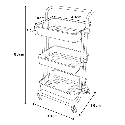 Carrito de almacenamiento de cocina para organizar especias y alimentos 3