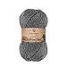 Kartopu Melange Wool,Wool Knitting Rope (4Balls) Each Skein(Ball) 3.53 Oz (100g)It is Very Soft and Gives an Amazing Woolly Feeling to Your Knit Pieces (Dark Grey 1002)