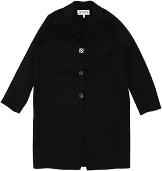 【希少・美品】ロエベ ロングコート アナグラム ラムレザー 美シルエット 黒 S 希少・美品】ロエベ ロングコート アナグラム ラムレザー 美