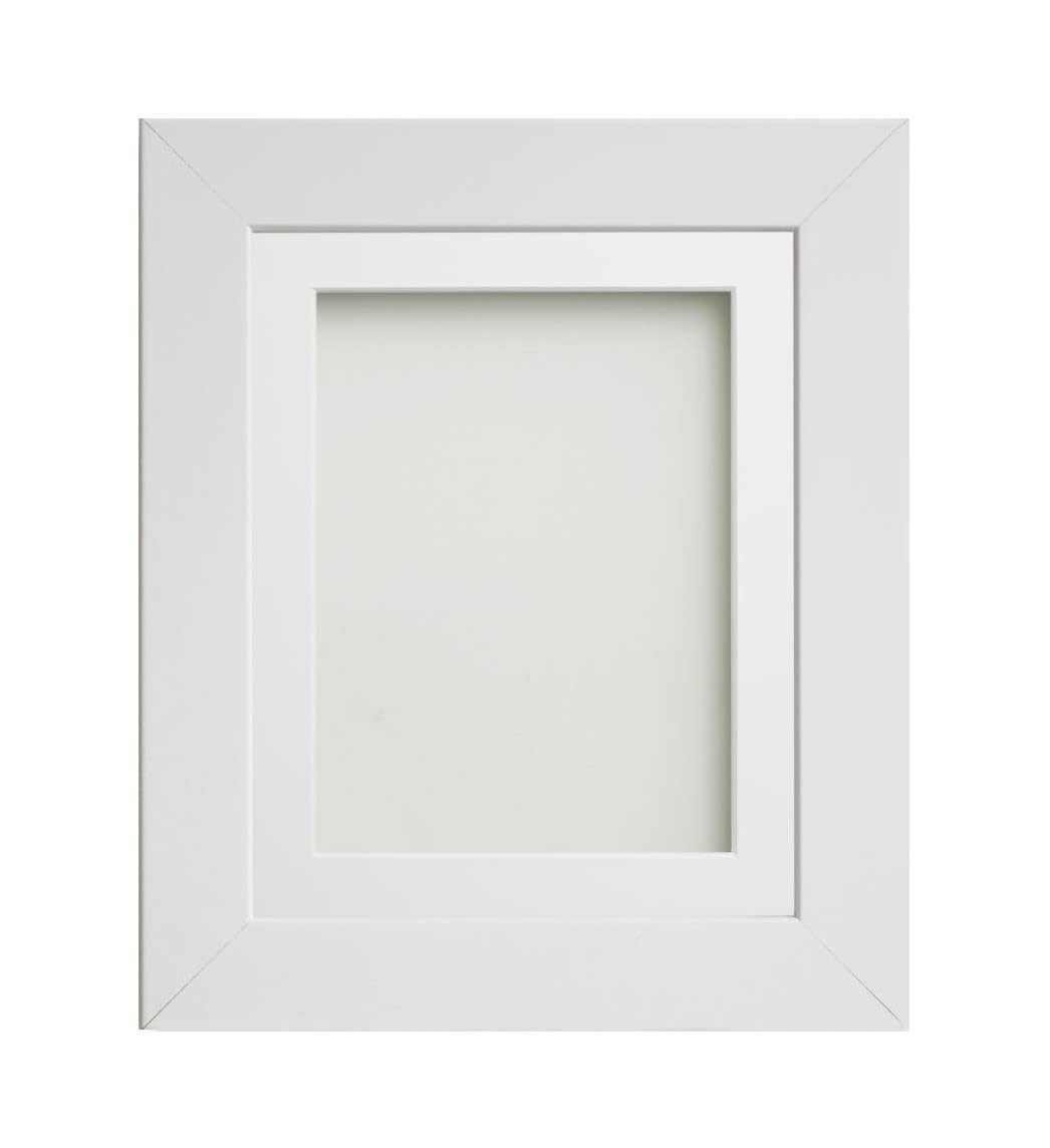 Frame Company Watson White Picture Photo Frame fitted with Perspex, 36x24 inch with White Mount for image size 30x20 inch