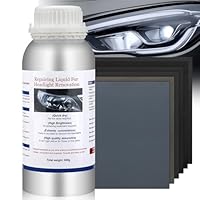 Teokantz Scheinwerfer Bedampfen Flüssigkeit 800g, Headlight Polish Scheinwerfer Reparatur Flüssigkeit, Auto Scheinwerfer Aufbereitung Set, Scheinwerferpolitur für Vergilbung, Kratzer, Vage