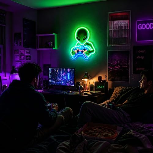Image of Neon Sign Alien Gaming Neon Sign for Wall Decor LED Sign Neon Light