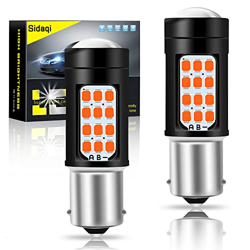 Sidaqi 2 X 1156BA15S P21W LED Ampoule Rouge Super Brillant 6000K 2835 42 SMD Feu de Recul Stationnement Position Arrière Antibrouillard Arrière Ampoule 12V