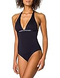 Tommy Hilfiger One-Piece Halter Costume Intero, Desert Sky, S Donna