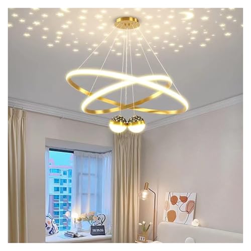 Lustre à LED moderne dimmable pour une ambiance de salon cosy