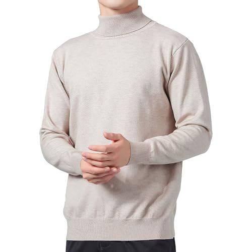 Men's Turtleneck Base Underneath Sweater Turtleneck Sweater Top for Men Male Long Sleeve Pullover Sweater Tees