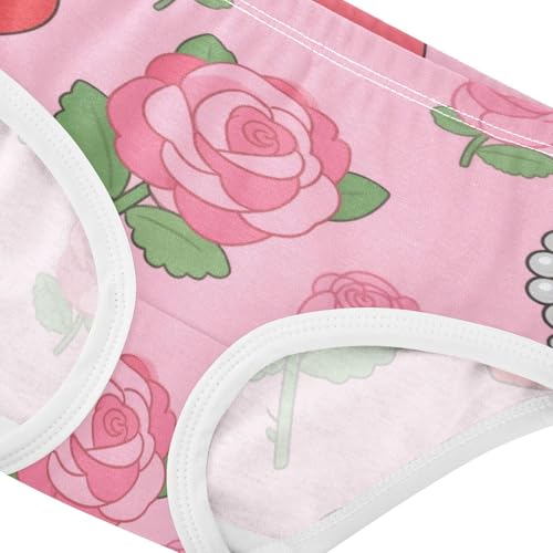 Girls' Underwear Flowers Floral Rose Toddle Brief Panties 2-8 Years 203005744