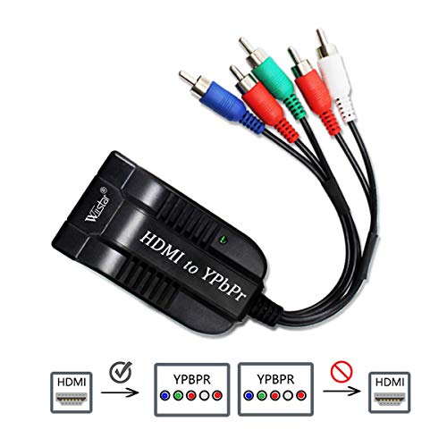 Convertidor HDMI a componente YPbPr Wiistar con salida 5RCA para separar audio y video 2
