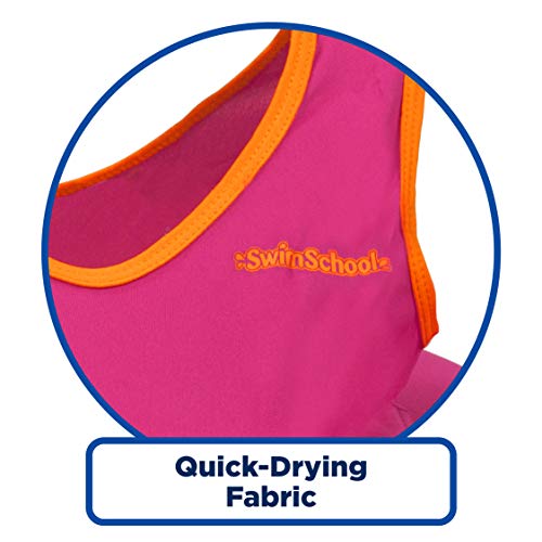image for Swimschool TOT Swim Training Vest for Toddlers, Colors May Vary, Berry