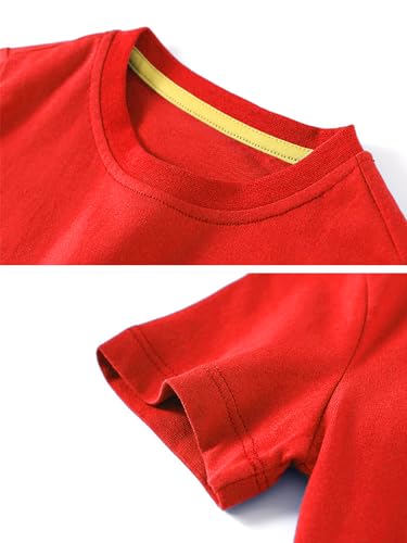 Image of Toddler Boys Girls Valentine's T-Shirt Love Heart Truck Dinosaur Shirt Cotton Kids Tee Tops 2-7 Years