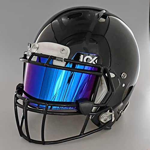 LOKIYS Football Visor - for Youth Football Helmets & Adult Football Helmets (Blue-q)