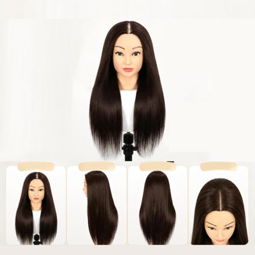 Cabeza de maniquí Oshhni de 40 cm para trenzado y práctica de peluquería en salones 4