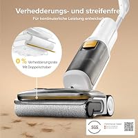 roborock F25 GT Gen 2 Nass Trockensauger, 180° Lay-Flat Saugwischer, 90°C Hochtemperatur Selbstreinigung, 20.000 Pa Akku Staubsauger mit Wischfunktion, Wischsauger Kabellos Anti-Tangle für HarteBoden – Ansicht 5