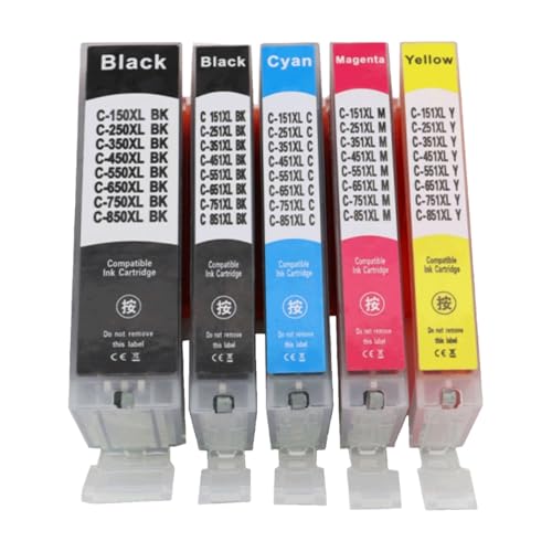 KFVMVTDW 1 Uds 550 551 Cartucho de Tinta IP7250 MX925 IX6850 Impresora(CLI-551XLM Red)
