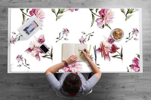 Sous-main de bureau en vinyle PVC aux bords arrondis soignés