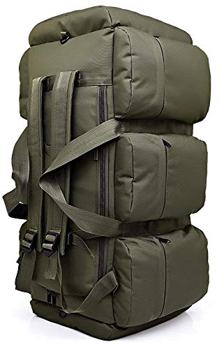 YONII Mochila de camuflagem com capacidade extra grande de 90 litros para caminhadas ao ar livre, montanhismo, pesca, bagagem, viagem, acampamento, barraca