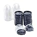 Clear Plastic Mini Cupcake Container, 50 Piece Mooncake Boxes Cupcake Container Cupcake Muffin Pod Dome Muffin Container Cupcake Boxes for Wedding Birthday Party (Black)