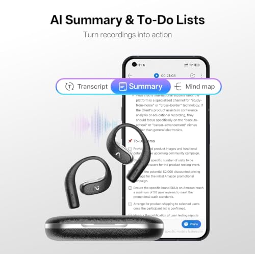 viaim OpenNote Open-Ear AI Note Taker and Voice Recorder Earbuds - image 4