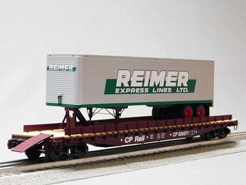 Lionel Canadian Pacific 50' FLATCAR W/REIMER Trailer O Gauge 2326380