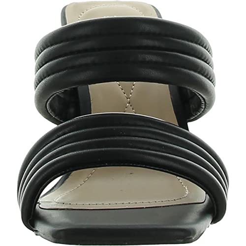 Alfani Womens Stantonn Leather Strappy Block Heels Black 7 Medium (B,M)2