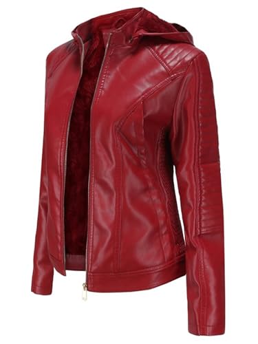 Mejores precios y opiniones de Chaqueta roja cuero que Puedes comprar On-line. 54 Imagen adicional