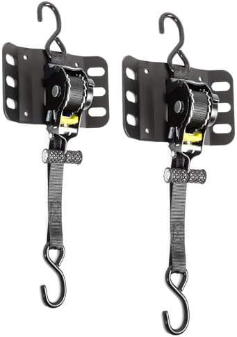 2PCS Retractable Ratchet Straps for 2015–2025 Ford F150 Accessori...