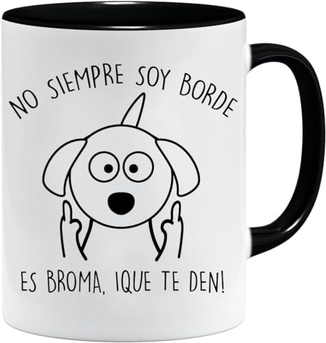 Presente colega trabalho | Caneca de café com mensagem Nem sempre sou borda | Presentes originais para homem e mulher | Presentes divertidos