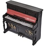 Statuetta di pianoforte in resina: adotta materiale in resina, leggero, di squisita e buona fattura, statua di pianoforte retrò