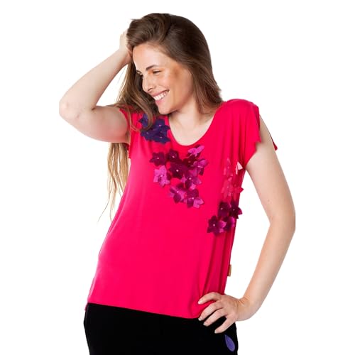Mamatayoe Destello Camiseta, Vived Fucsia, S para Mujer