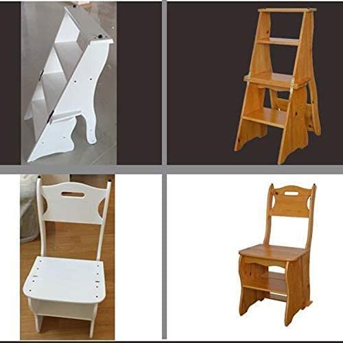 Tabouret d'échelle chaise d'escalier pliante domestique en bois
