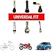 Hisport Replacement for Ki/a Stem Cap 4pcs Universal Car Tire Valve Stem Caps Air Cover Car Accessories Hex 016 Black Stem Cover