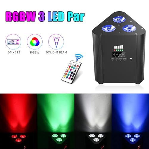 Lampe LED Rechargeable RGBW contrôlable par télécommande et DMX pour éclairage nomade - 3
