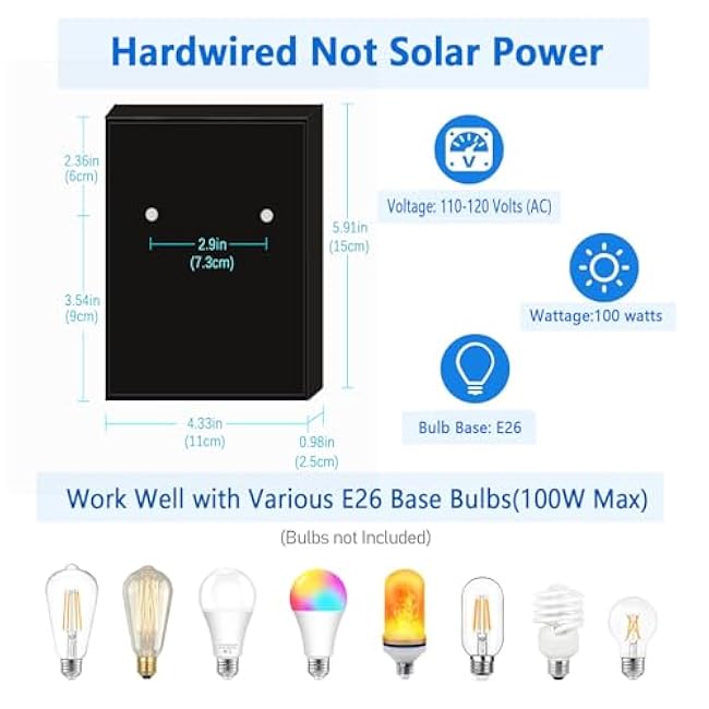 Dusk to Dawn Outdoor Lighting Fixtures Wall Mount, Exterior Front Porch Light with Anti - Rust Feature, Black Wall Sconce Lamp, Waterproof Wall Lantern, Outside Coach Lights for House, Garage, Doorway