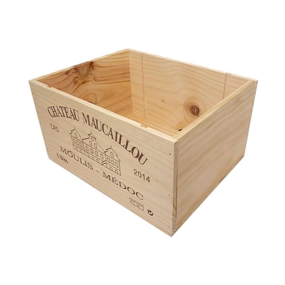 Amazon.co.jp: ワイン木箱 (6本入り用 3本×2段)((ZNWOOD04